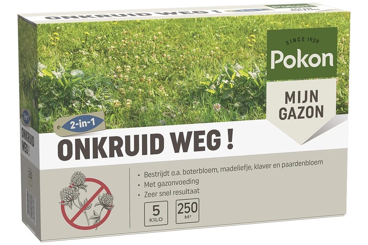 Pokon Onkruid Weg! 5kg Voor 250m² 1 Pokon Onkruid Weg! 5kg Voor 250m²